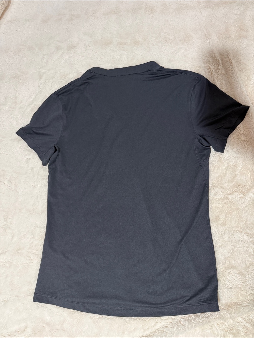 Women's Nike Dark Grey Short Sleeve V-Neck Top - Picture 4 of 5